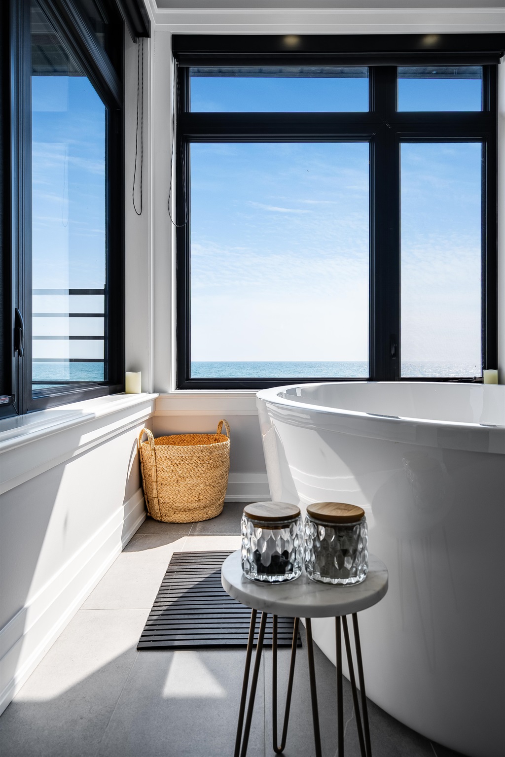Full Bathroom Spa-inspired serenity in tile and glass.