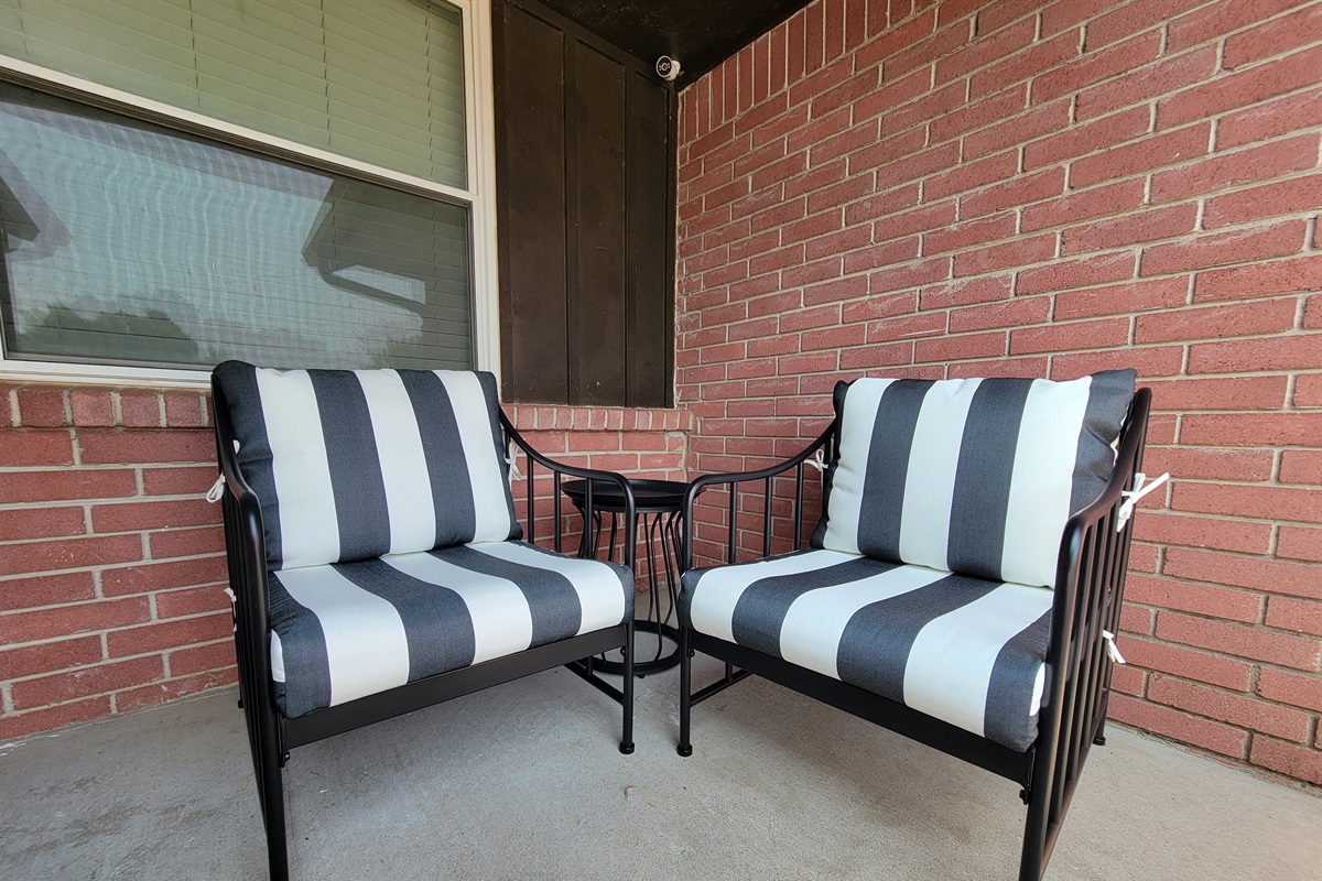 Relaxing porch seating