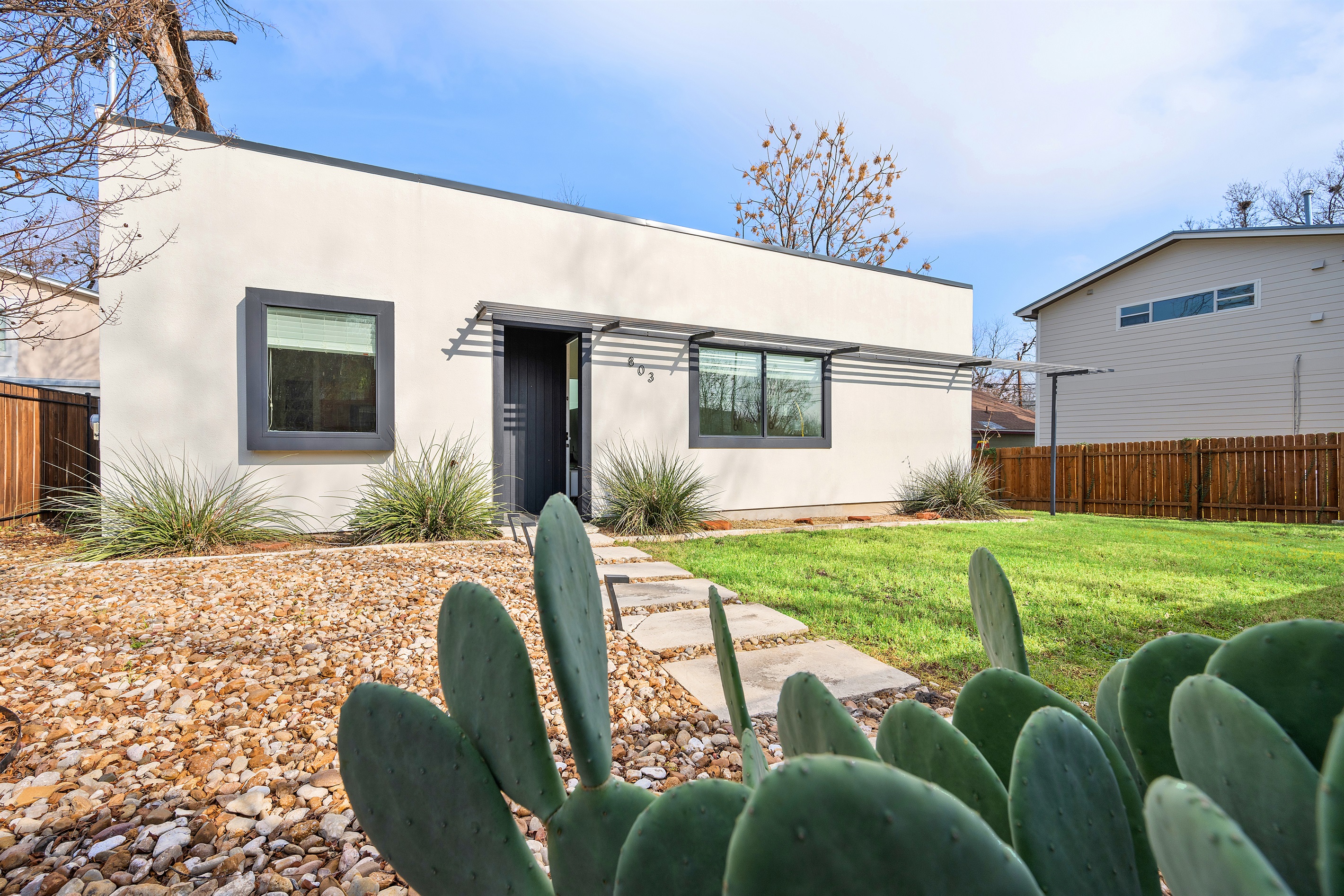 Enjoy the fully fenced property.  Great for pets to roam!