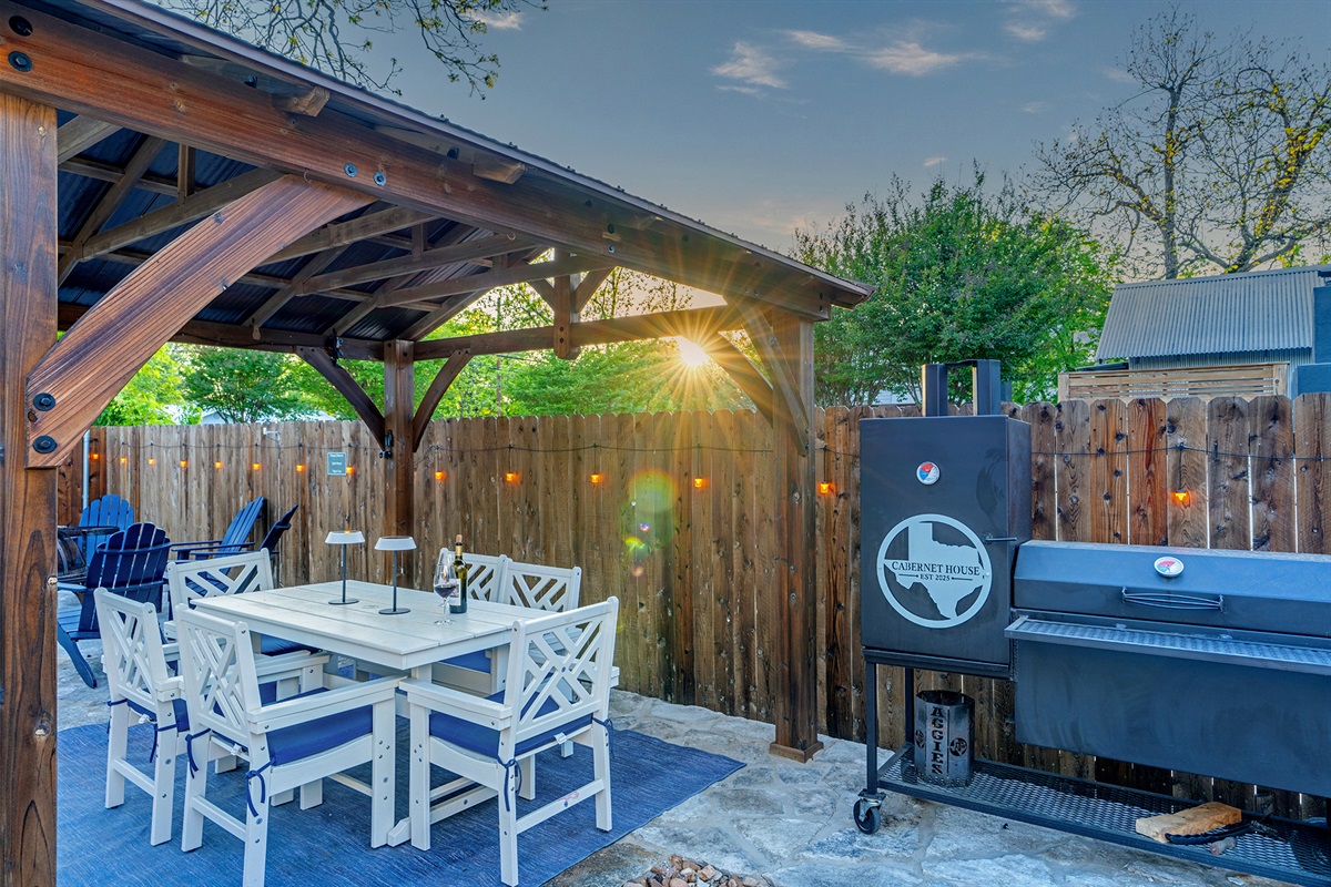 Fire up the smoker, pour a glass of wine, and gather for unforgettable evenings outdoors