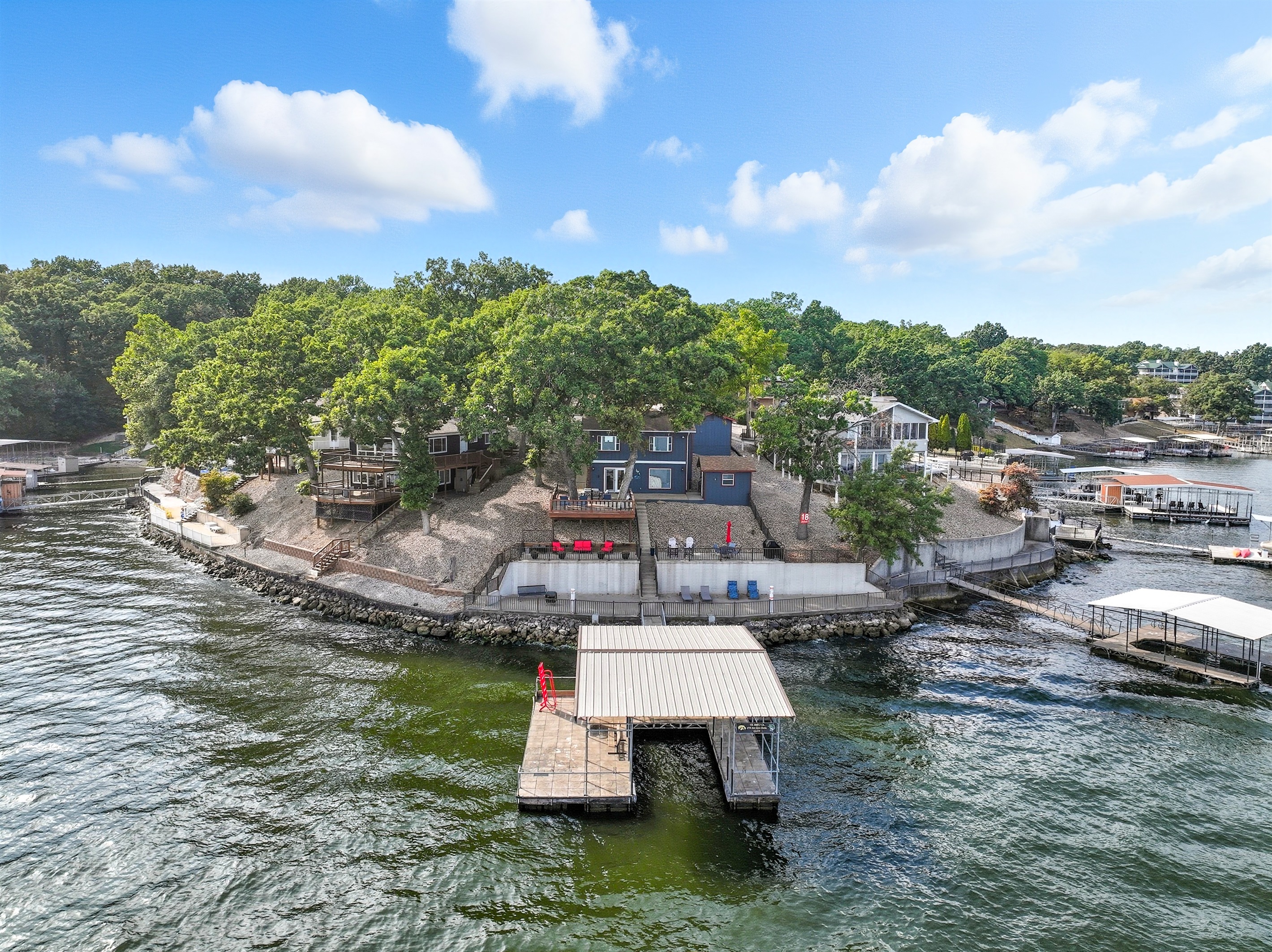 Private dock for easy lake access