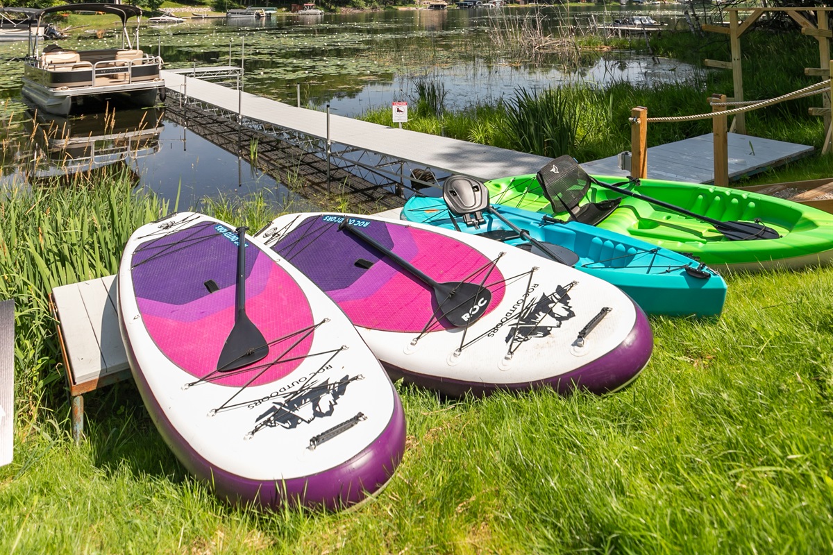 Whether you're a first-timer or a seasoned pro, the kayaks and paddleboards are the perfect way to experience lake life up close.