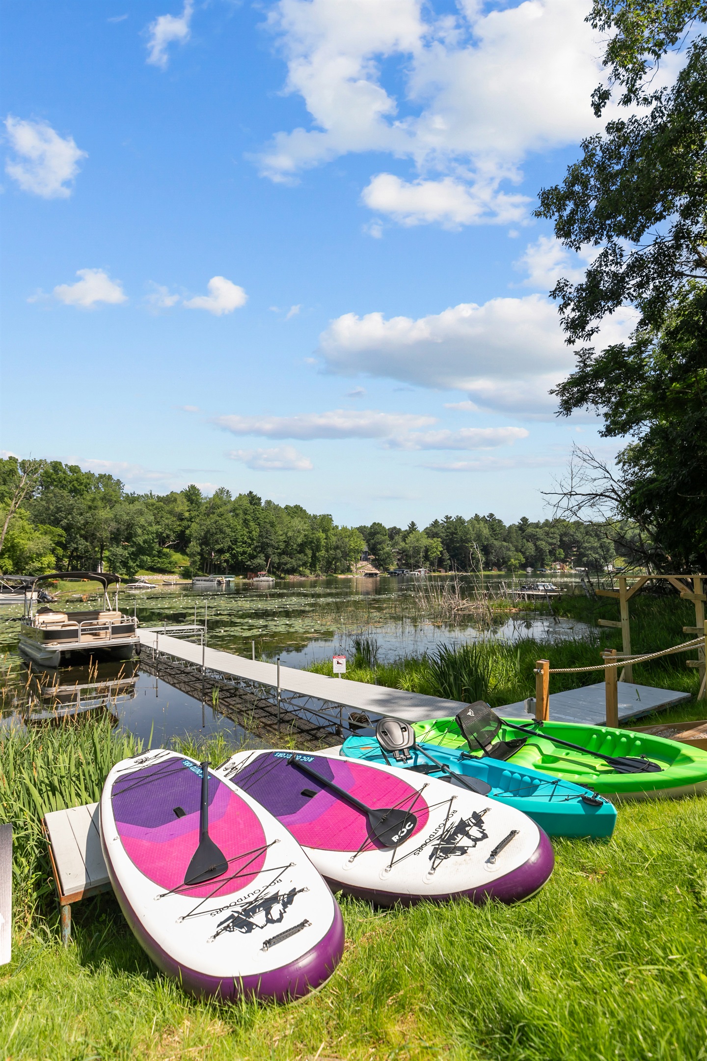 Whether you're a first-timer or a seasoned pro, the kayaks and paddleboards are the perfect way to experience lake life up close.