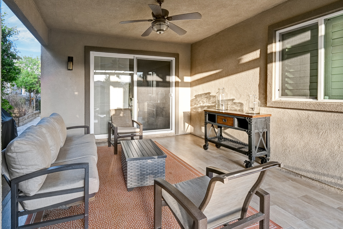 Back Patio Covered Seating Area