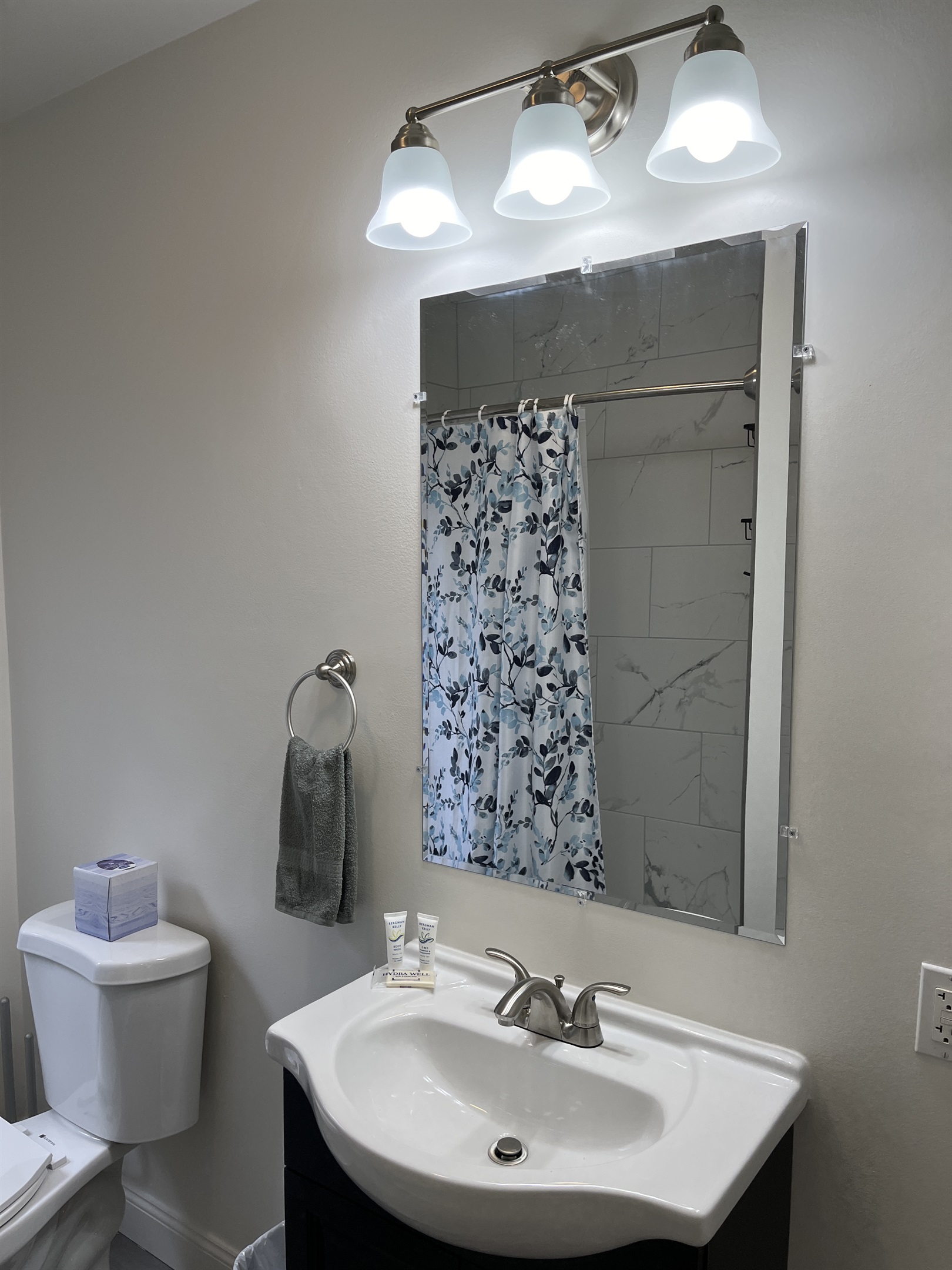 Recently renovated bathroom w/ tub/shower