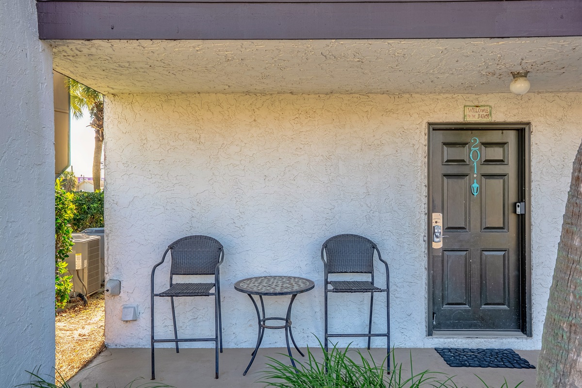 Front door, ground floor