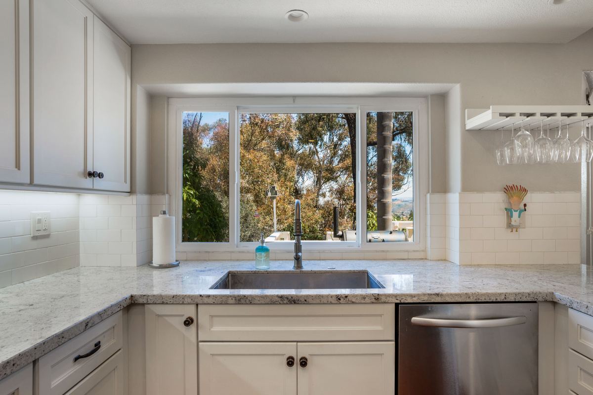 Farm Sink with a View of the Canyon