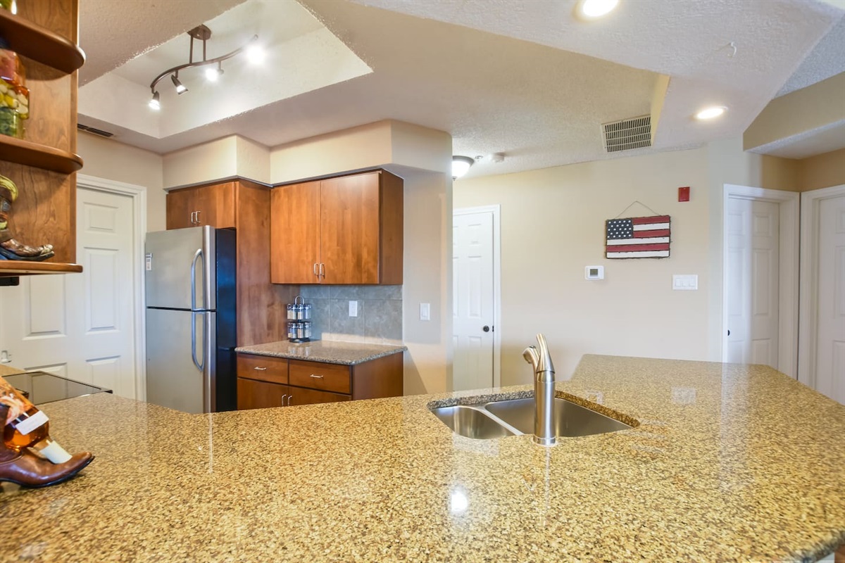 Ample Counter Space with Barstools