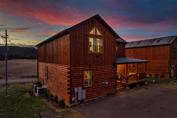 Cabin front - mountain view