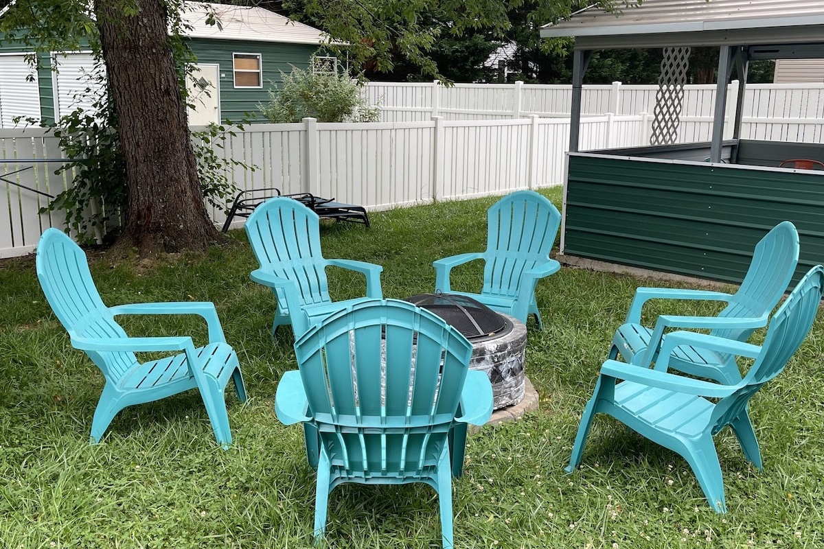 Gather around the fire pit 