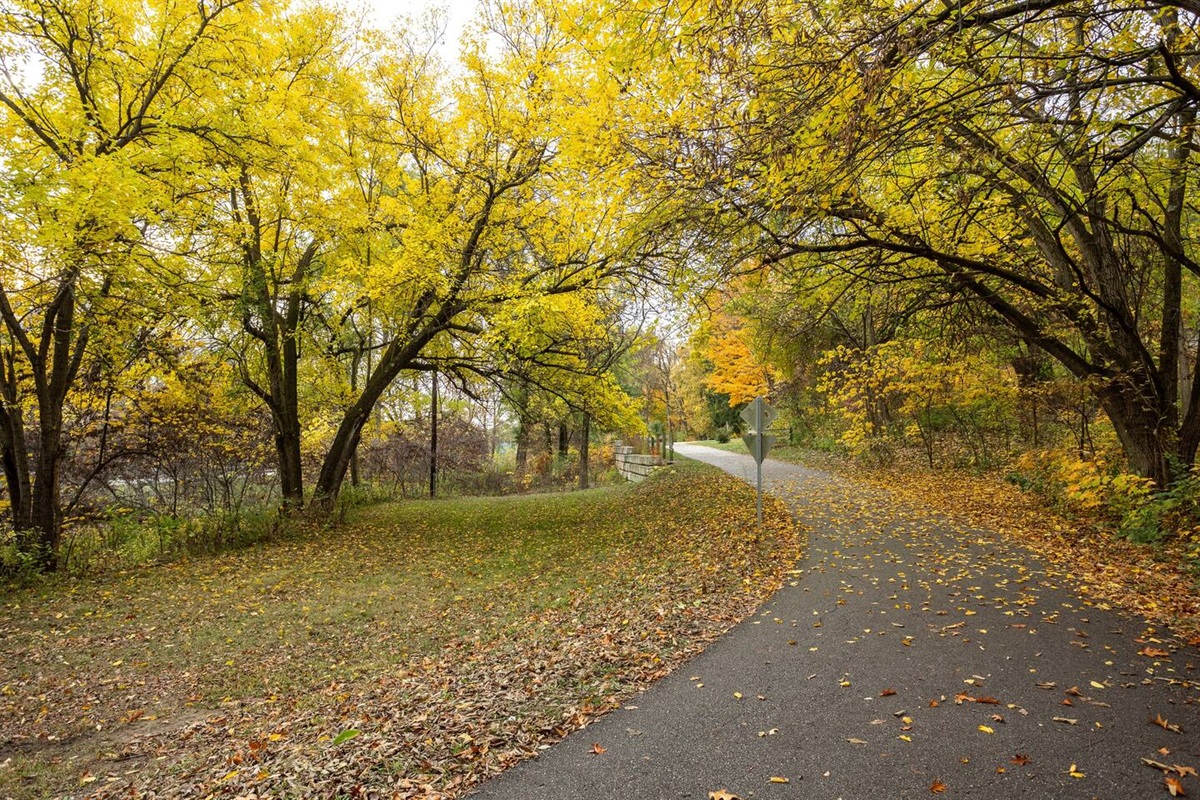 Happy Hollow Park has beautiful, paved walking paths.