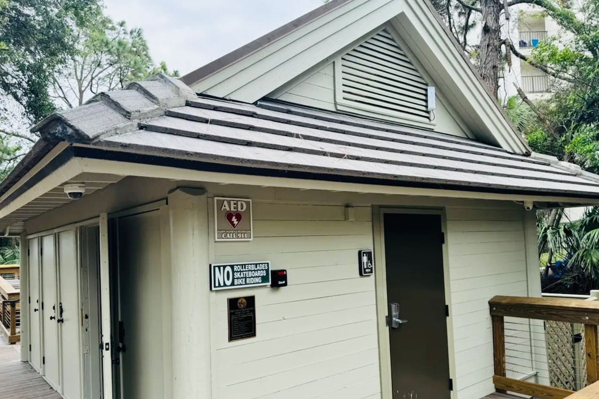 Community pool house