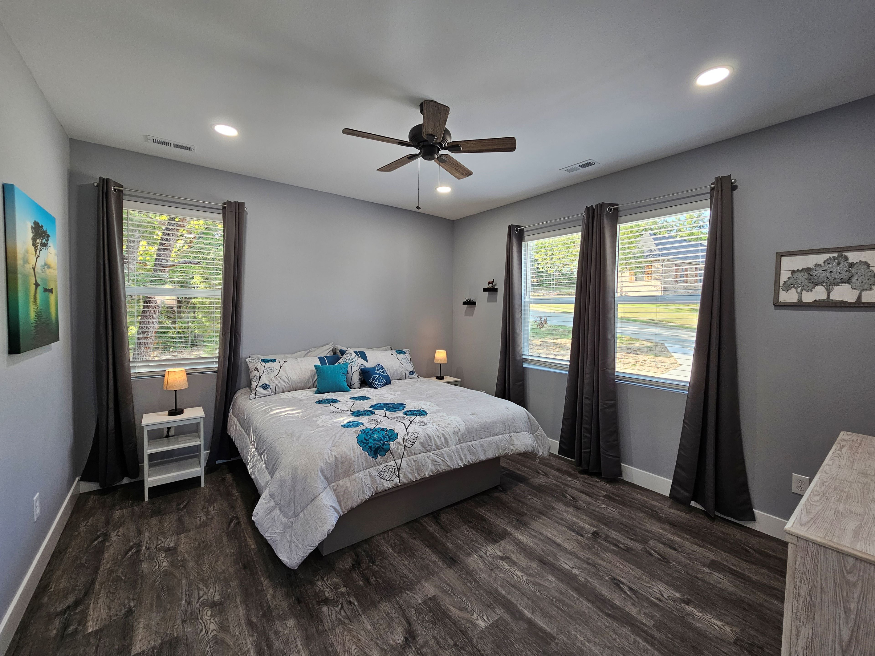Bright, calming King suite for restful nights.