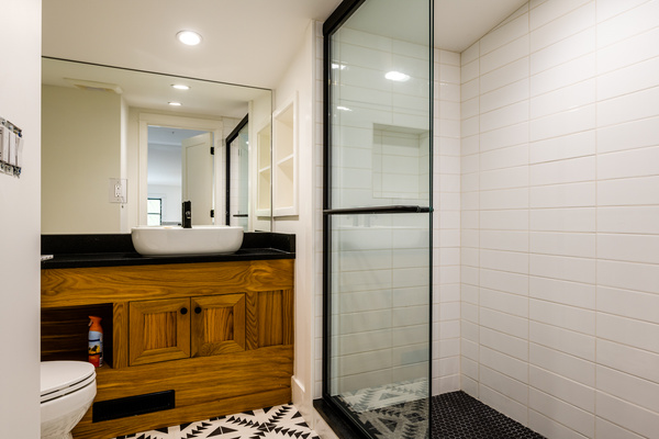 Attic bathroom - shower