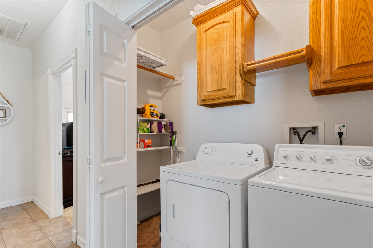 Laundry area