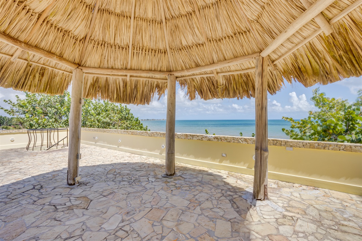 Roof top palapa with Beach view