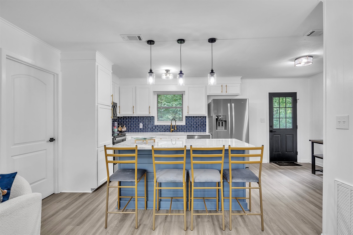 kitchen and dining