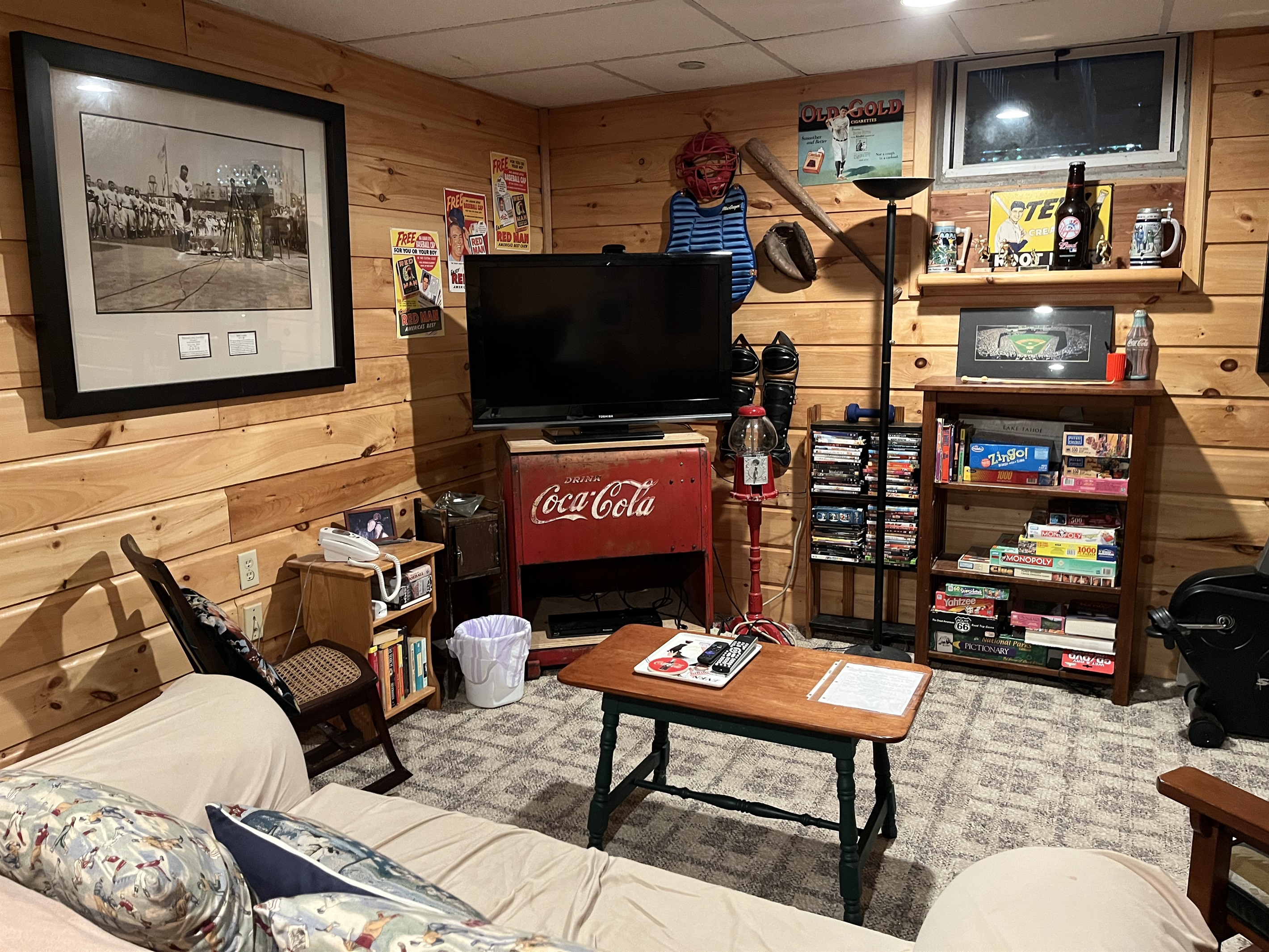 Lower level TV area