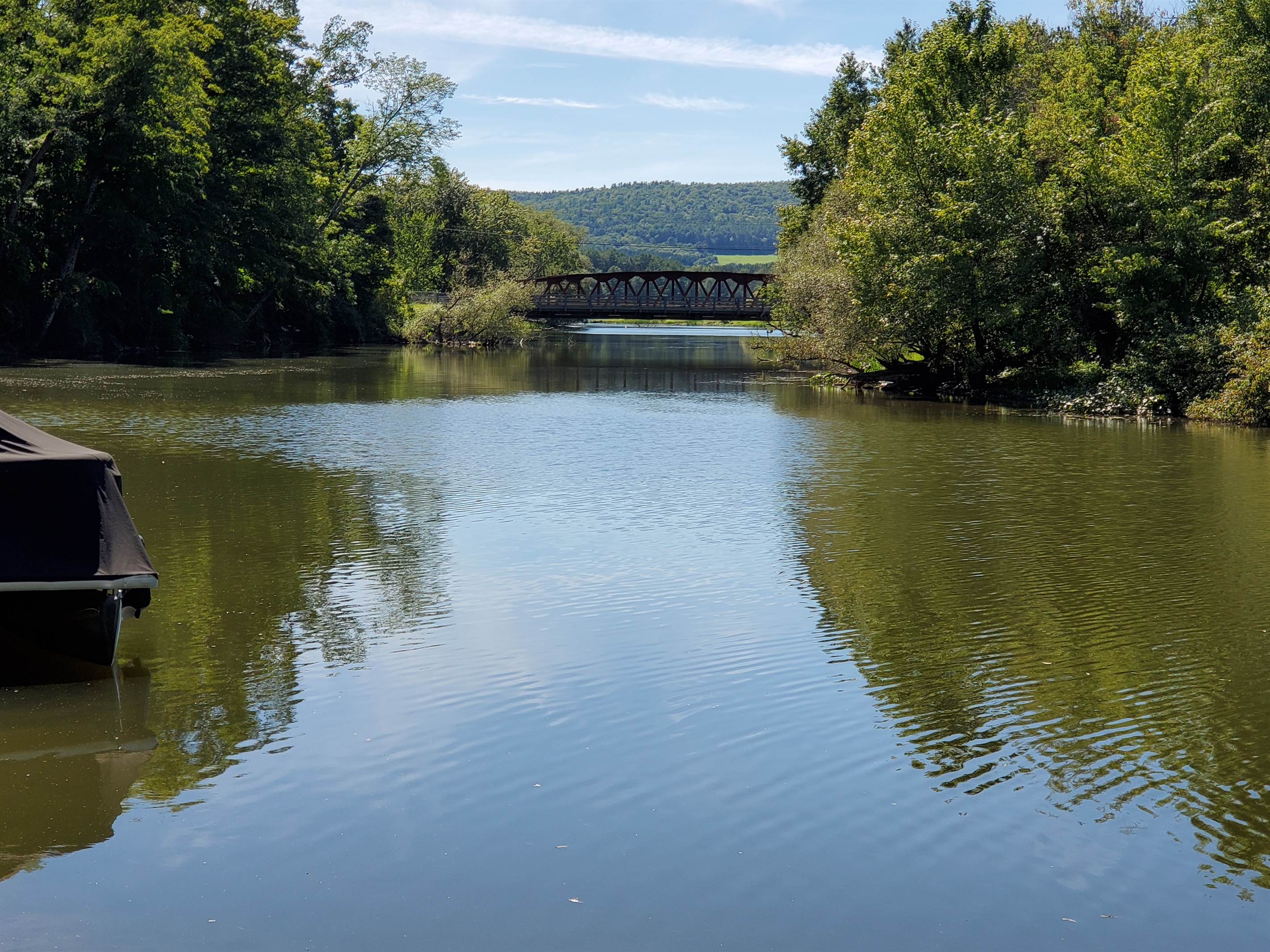 Susquehanna River and Portlandville Bridge