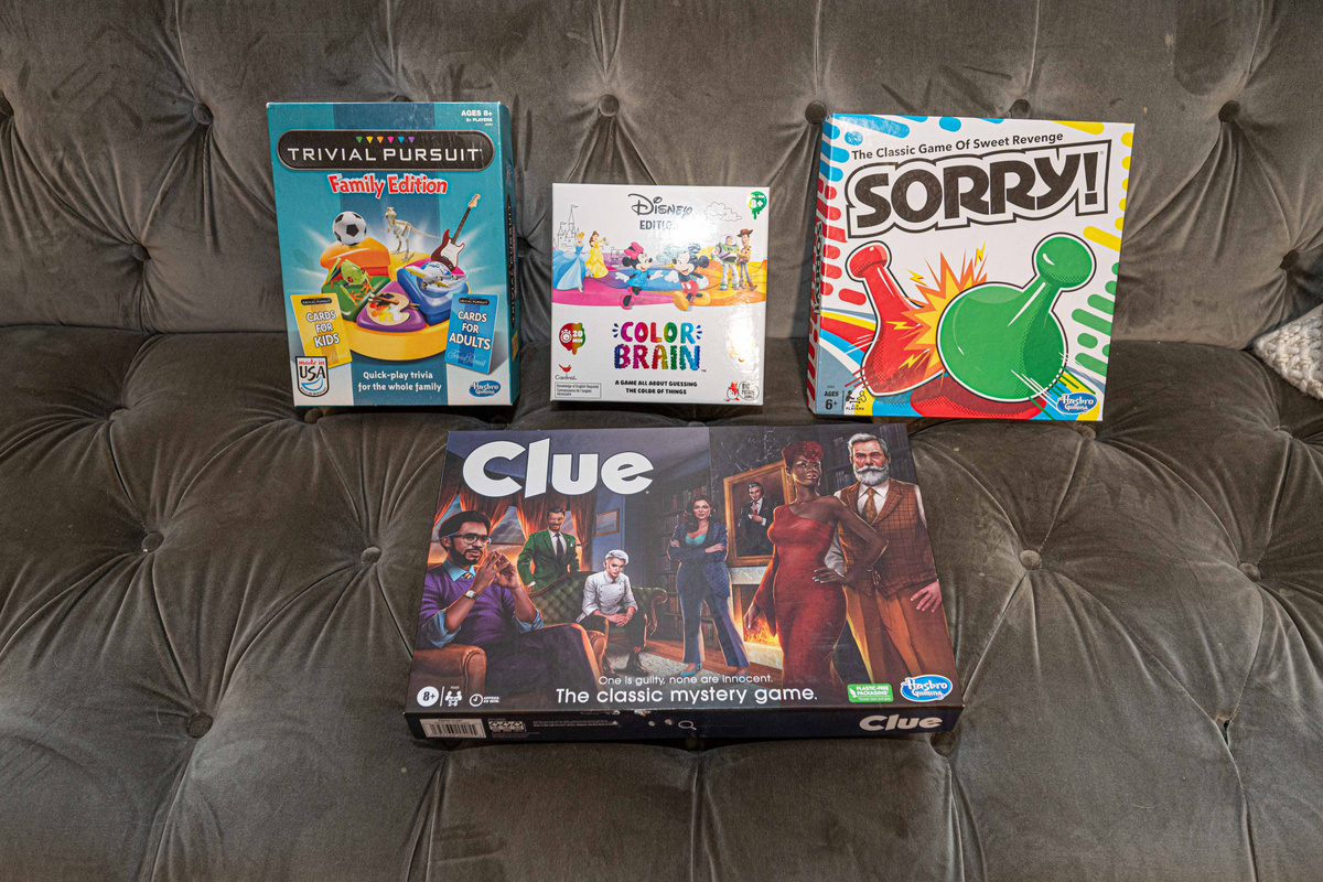 Game Night Fun: Dive into laughter with classics like Clue and Trivial Pursuit!