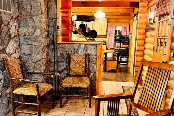 Open to kitchen area