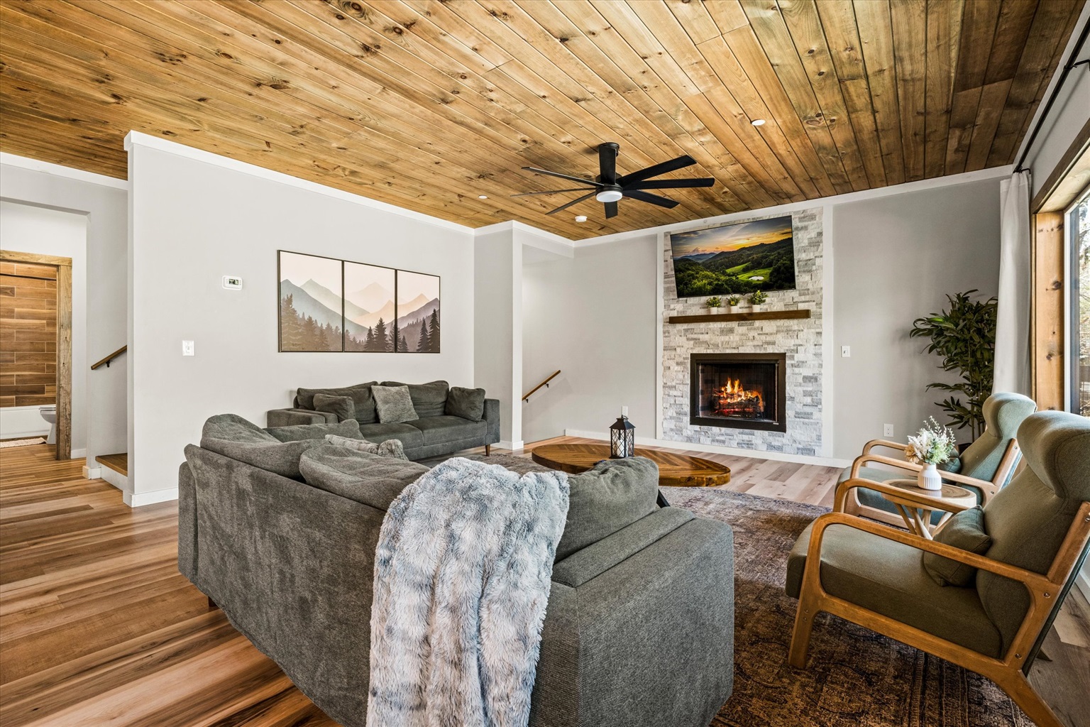 Enjoy comfortable seating areas.