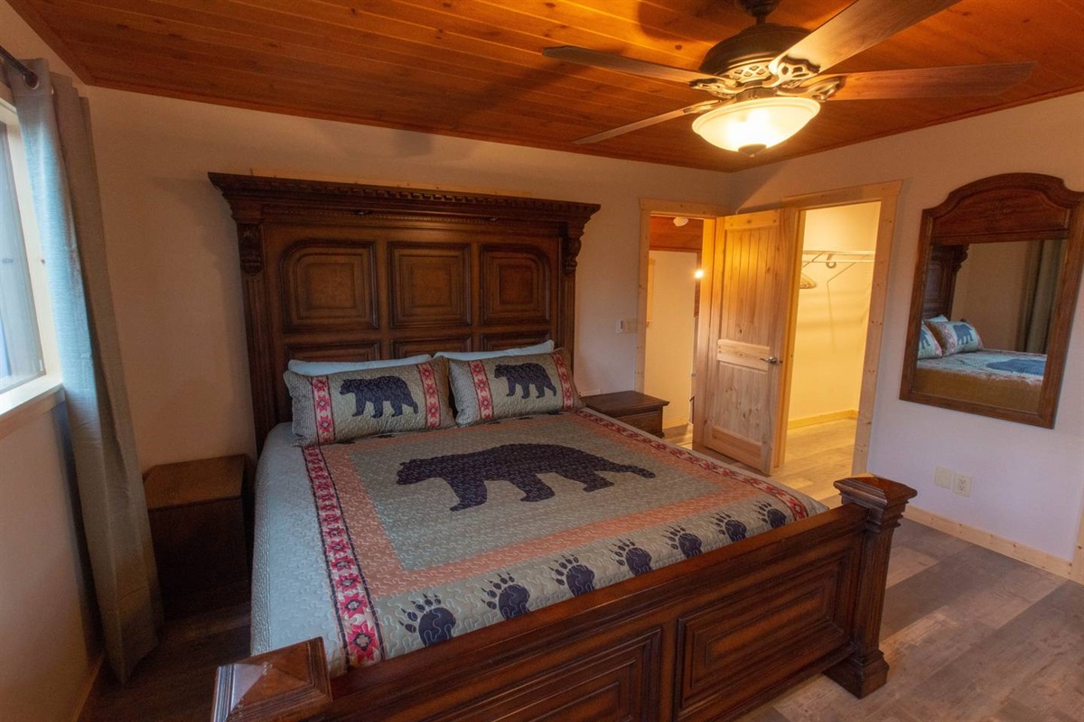 King size SLEEP NUMBER bed in the master bedroom!!!