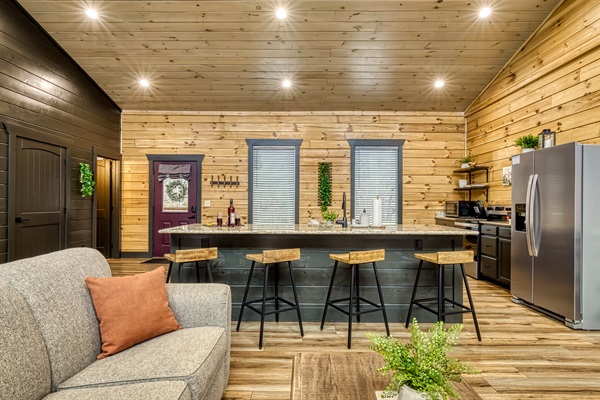 A bright, open kitchen-dining space perfect for cooking together and sharing meals that feel like home