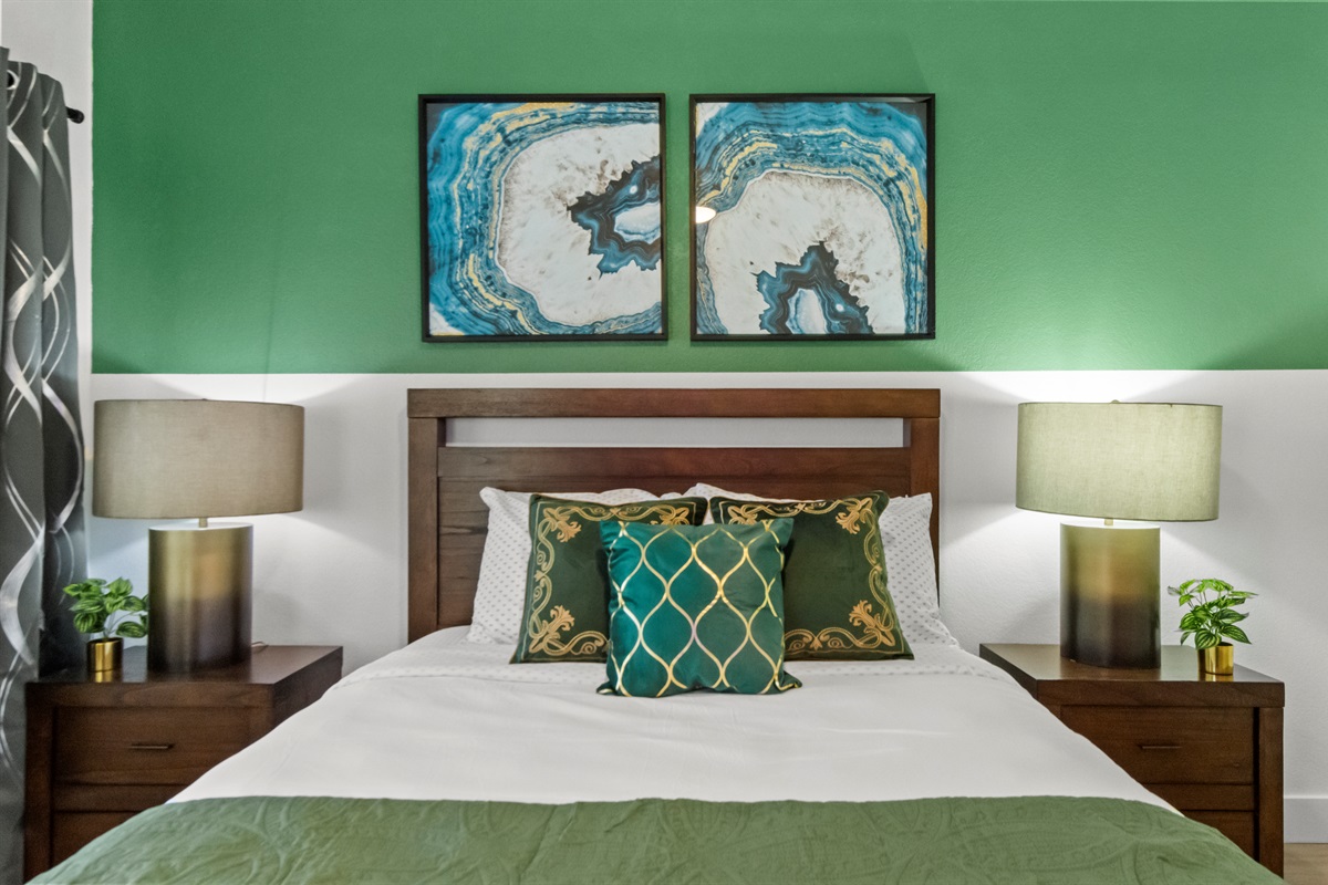 Wake up refreshed after a peaceful night's sleep.