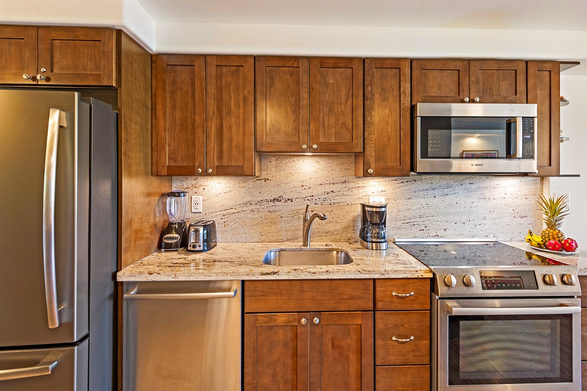 Well-equipped kitchen