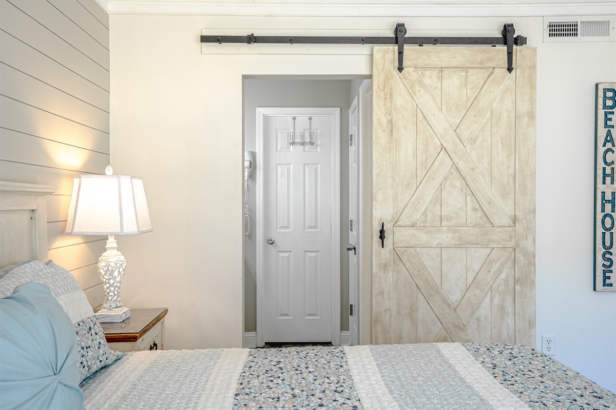 Master vanity access from the bedroom