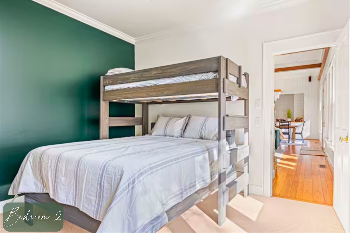 Twin Over Queen Bunkbed in the Second Bedroom by the Living Room