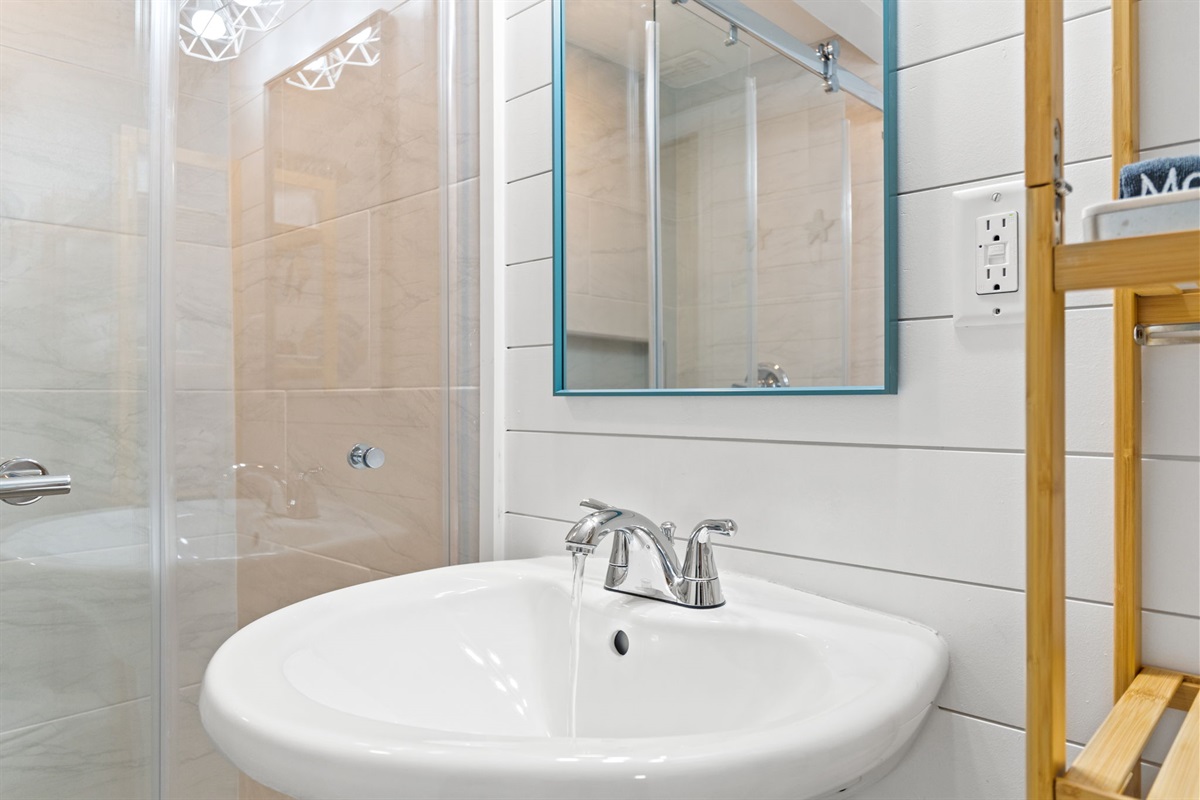 Newly Renovated Bathroom with Shower