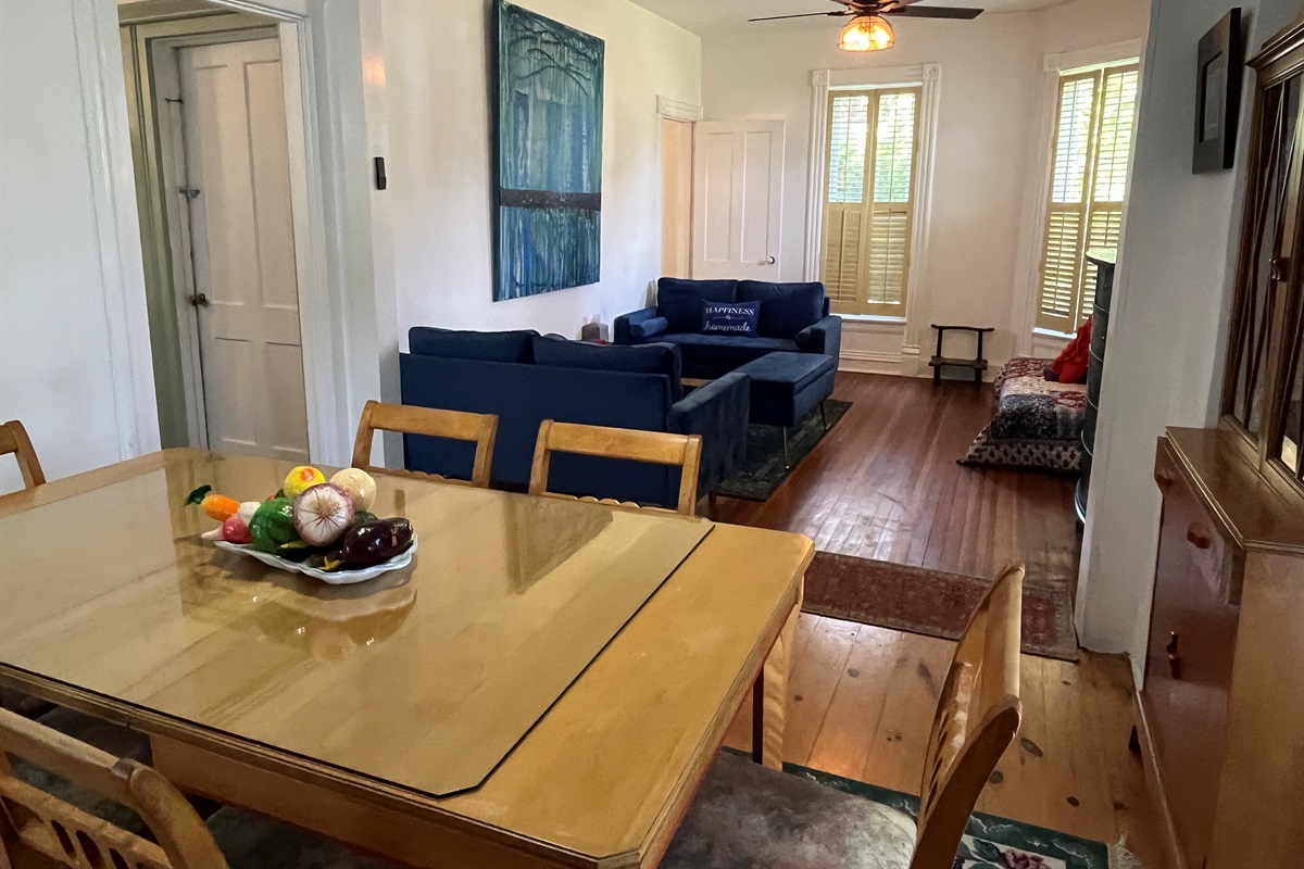 Dining room with 2nd living room beyond
