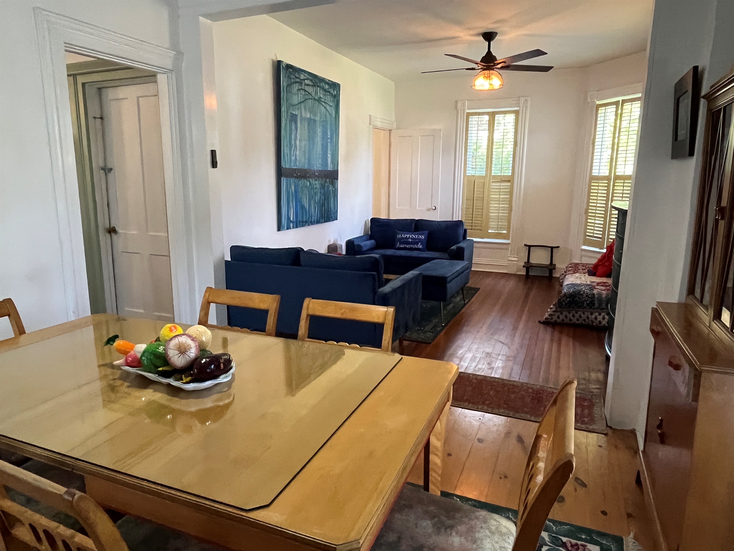 Dining room with 2nd living room beyond