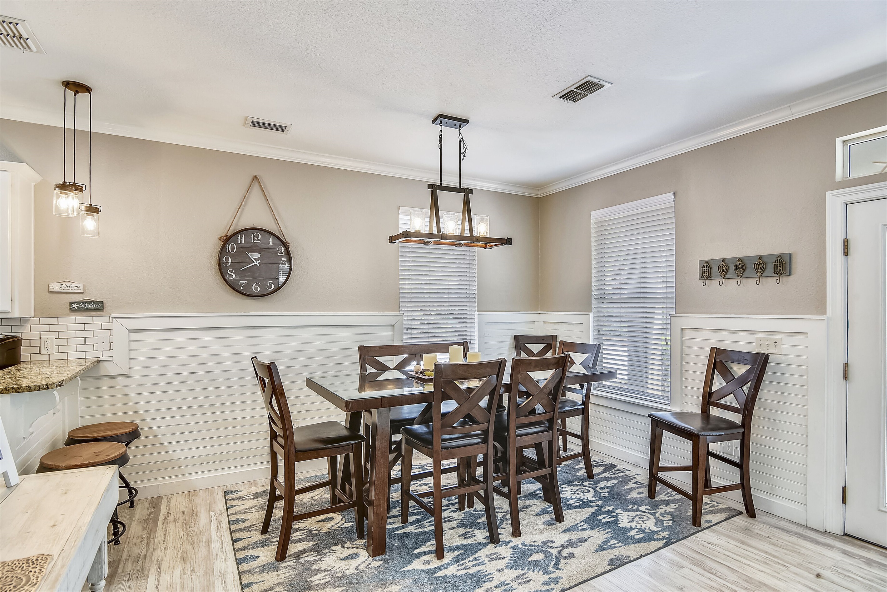 Dining and Kitchen is on the first floor.