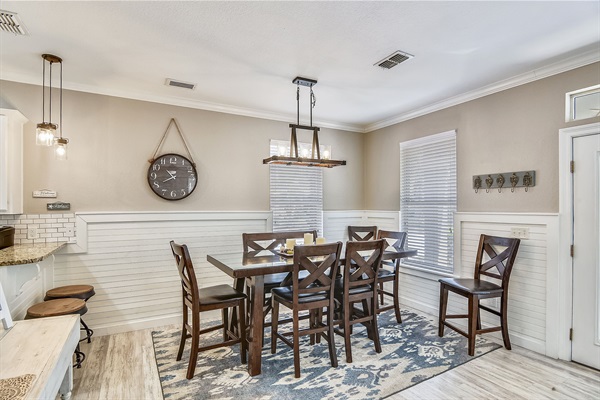 Dining and Kitchen is on the first floor.