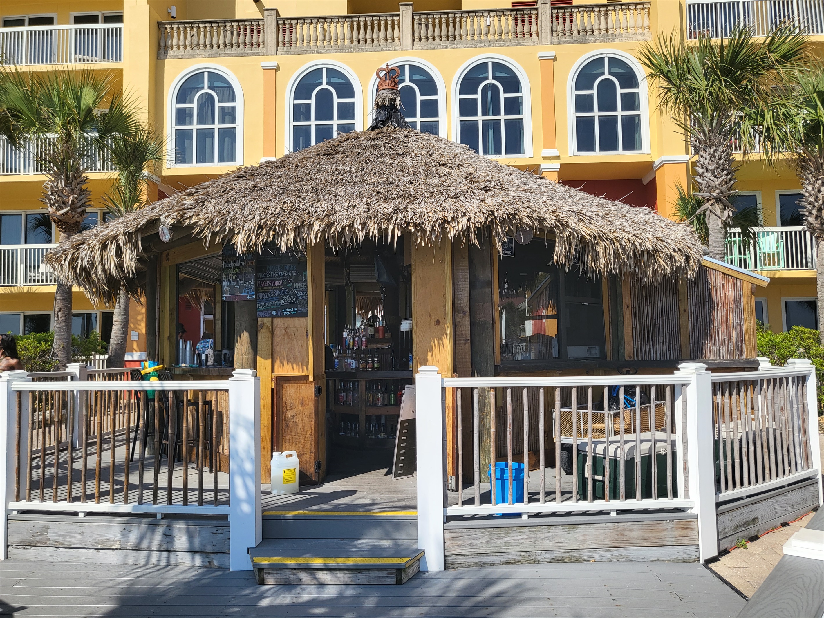Tiki bar in season