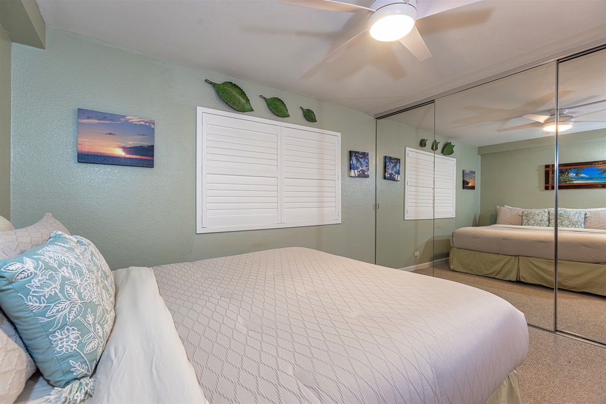King bed for roomy relaxation