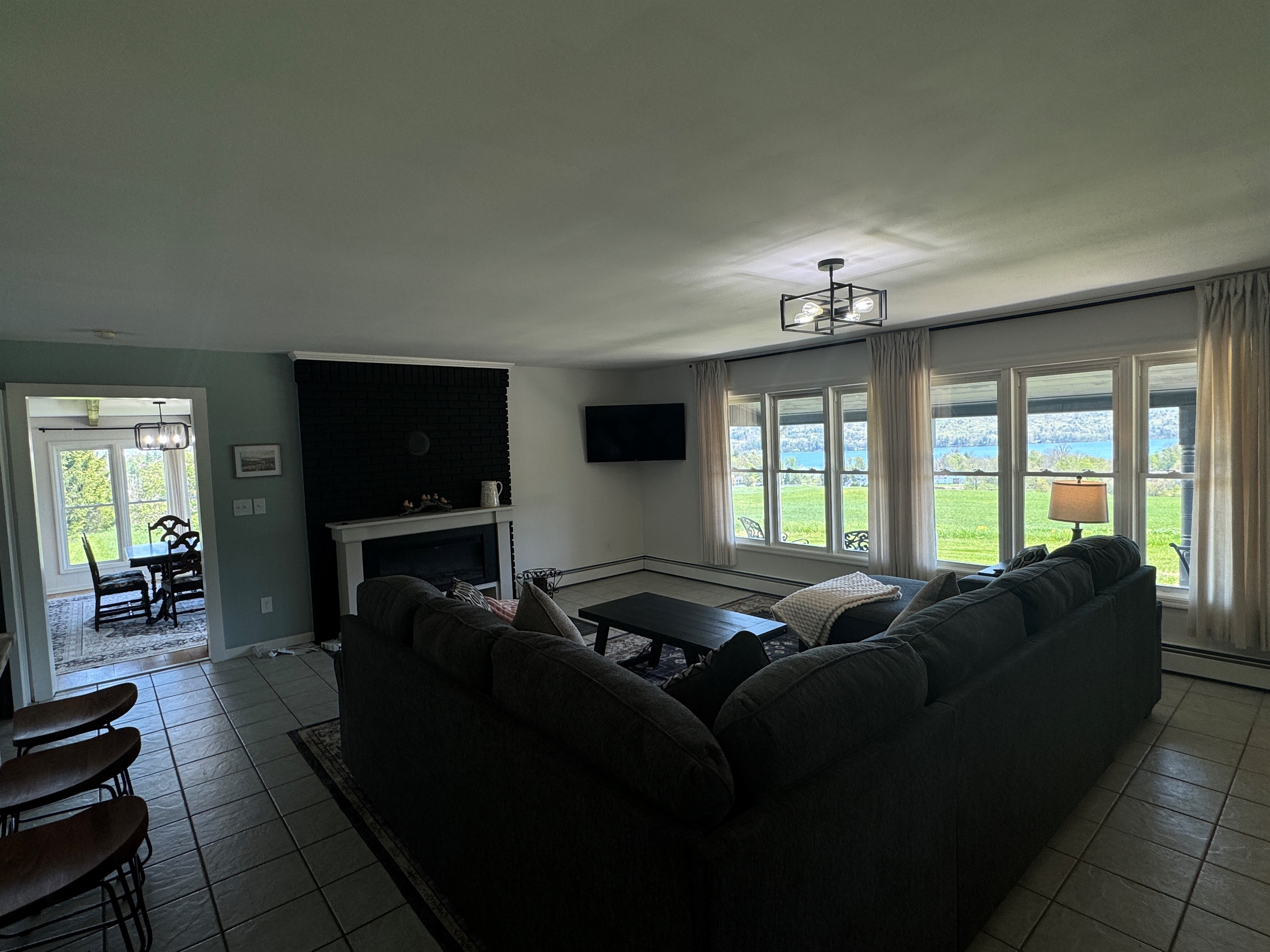 Lake views from the couch