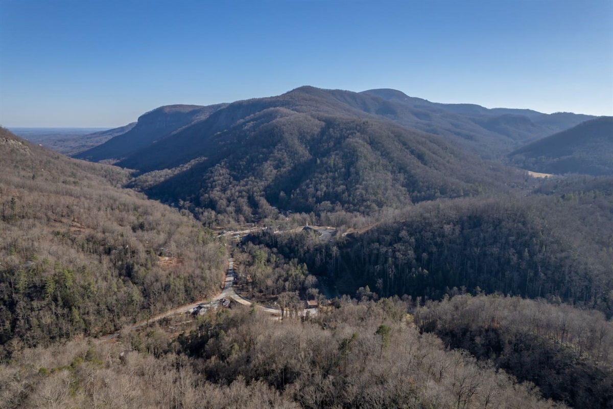 Drone picture of the mountains!