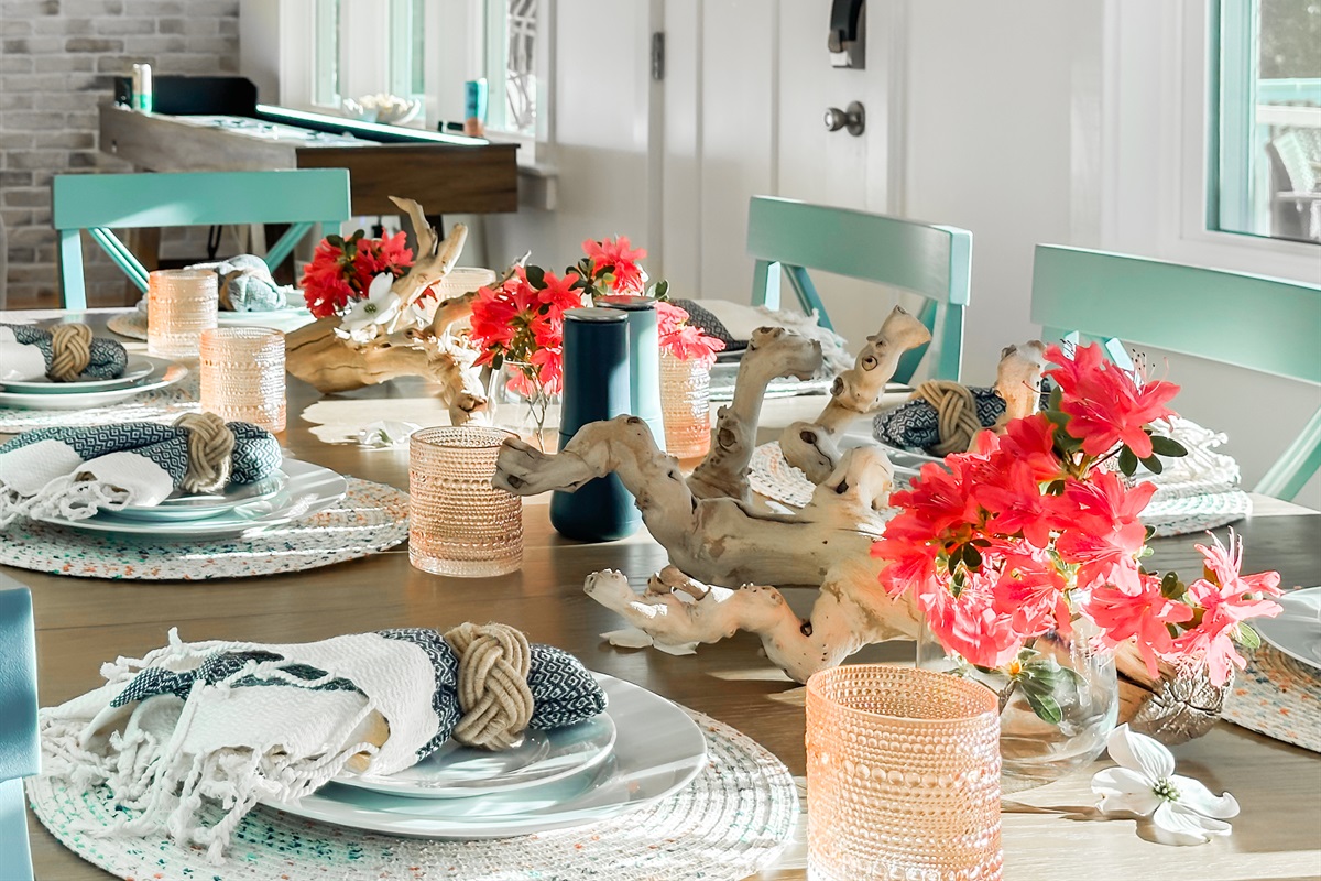 And fits perfectly between the kitchen and the porch dining table.