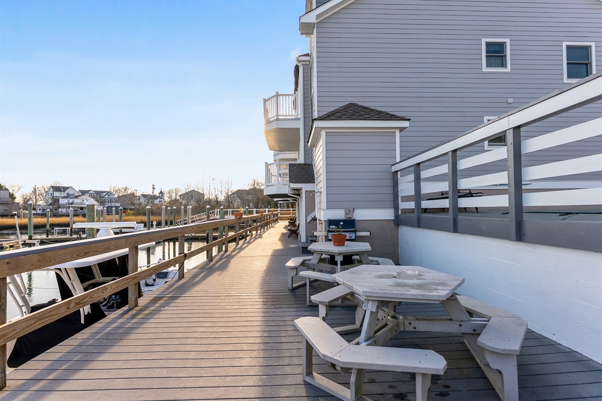 Outdoor Common Area For Waterfront Dining