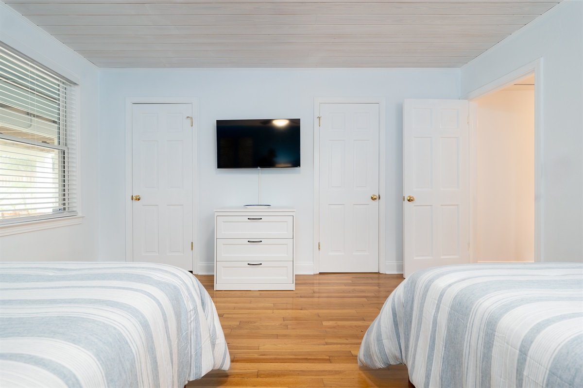 Fresh linens and a Smart TV in every guest room