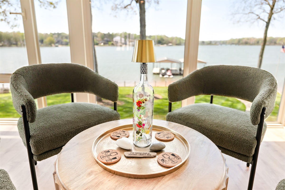 The perfect spot for sunset conversations.