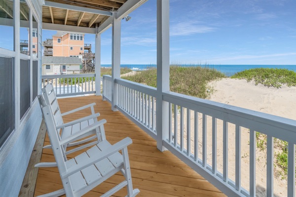 Lower level deck views