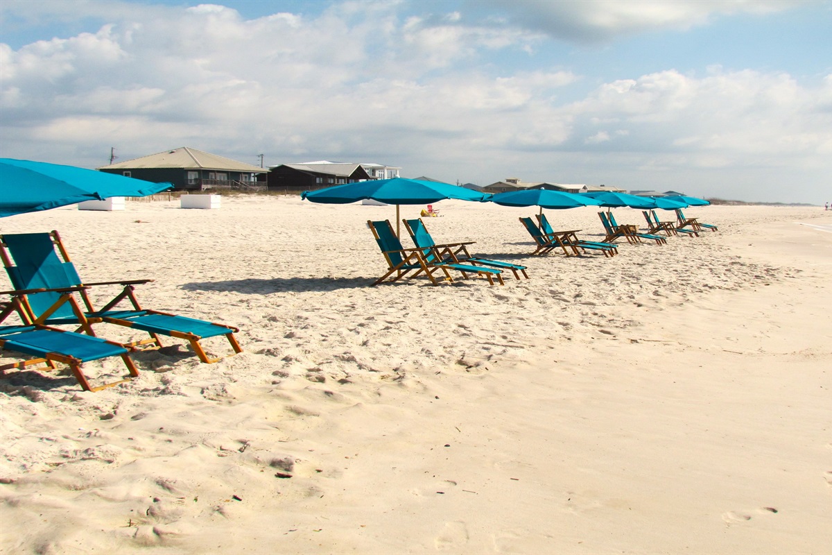 On-site and ready for your relaxation. Excel Beach Service offers convenient chair and umbrella rentals, ensuring a comfortable and enjoyable beach experience.