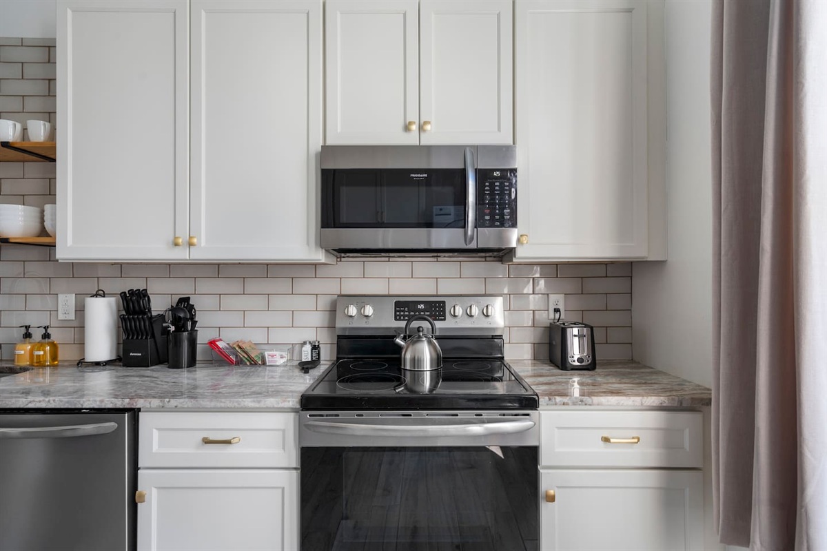 Well-stocked kitchen