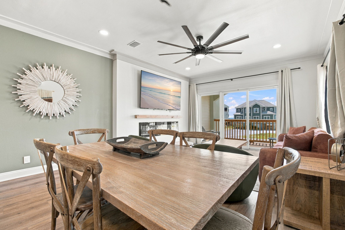 Every detail encourages lingering, laughing, and relaxing.
