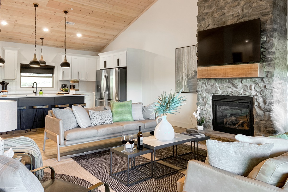 Open vaulted living area